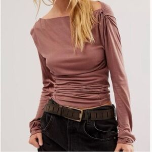 Free People NWT Night We Met Long Sleeve in size XS in color withering rose